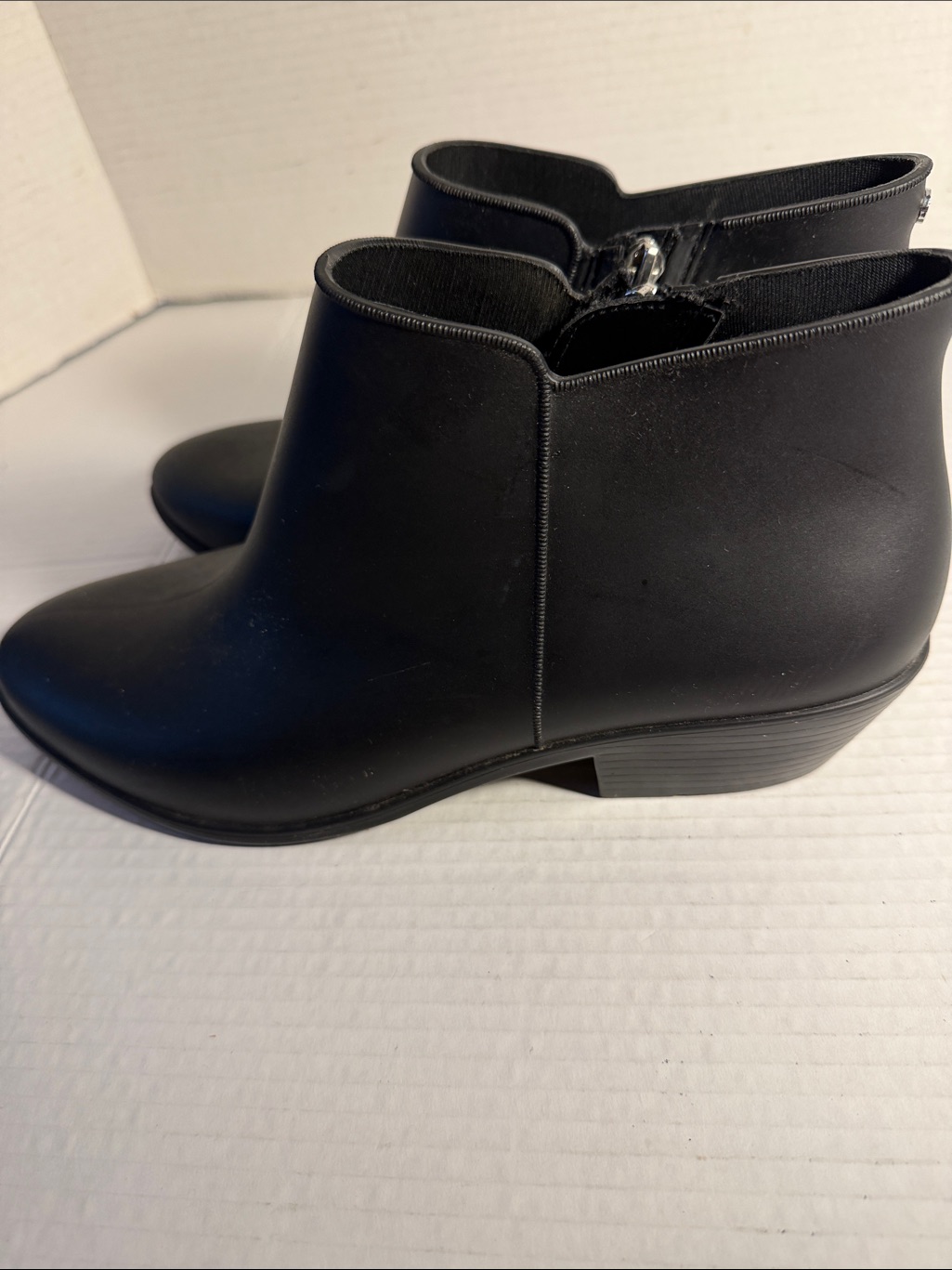 Sam Edelman Black Leather Ankle Booties With Low Heel 11